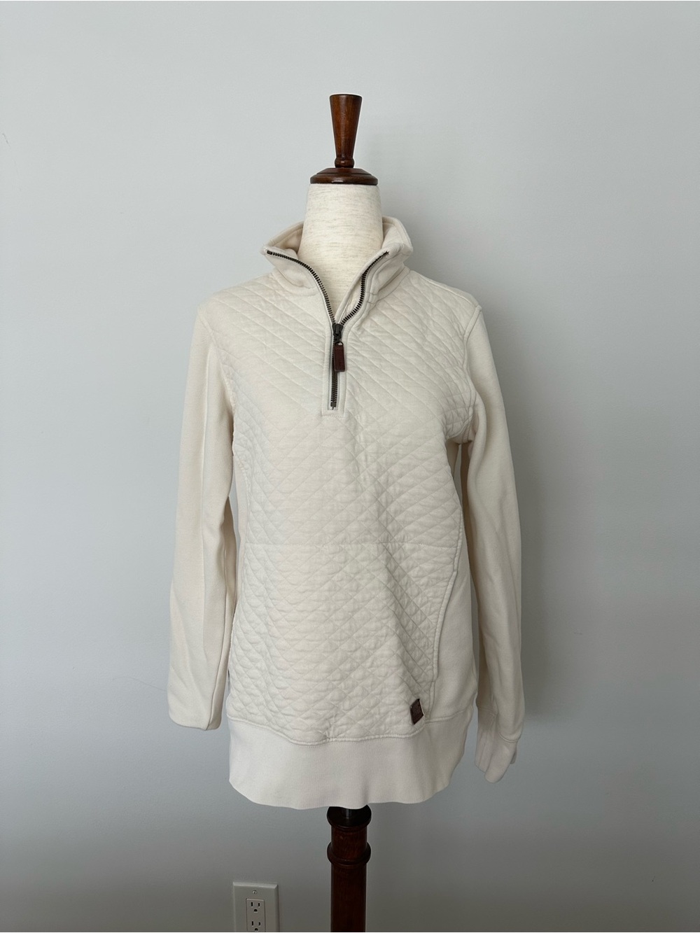 L.L. Bean Quilted quarter Zip Pullover